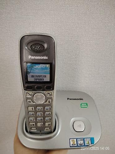 Краны водонагреватели: Стационарный телефон Panasonic, Беспроводной, Б/у, Самовывоз — 3