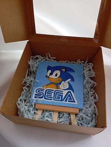 mini pec: Mini kətan tablo – SEGA/Sonic The Hedgehog mövzulu - Rəsm: SEGA — 4