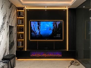 perla tv stend: Siyirməli, Polkalı, MDF, Zəmanətsiz, Kredit yoxdur — 8