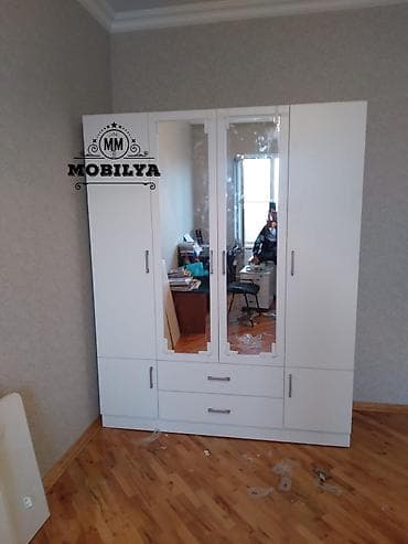 Yeni, Açılan, 4 qapılı Düz dolab, Qarderob, paltar dolabı, Azərbaycan
