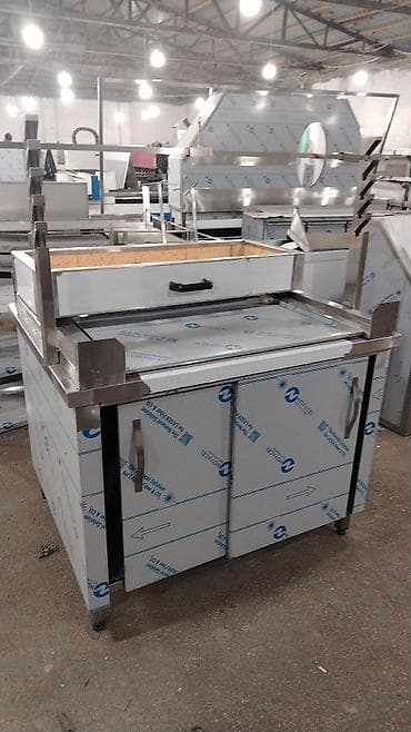 generator aksa: Məhsul: Paslanmayan poladdan peç/şiş kabab vitrinli manqal və iş — 3