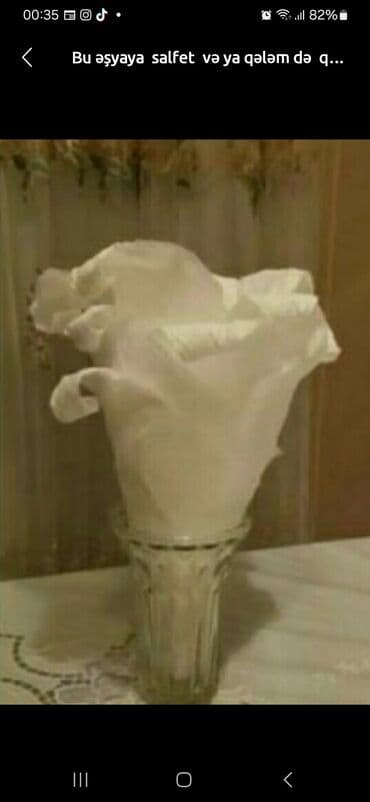 rəng: Şüşə stəkan formalı dekorativ qab - Material: qalın şüşə - Dizayn — 1