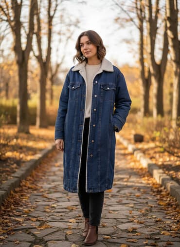 Palto, Max&Co, One size, M, rəng - Mavi