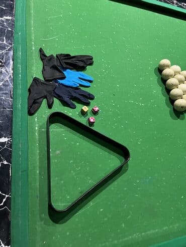 мраморный бильярдный стол цена: Bilyard stolunun tam komplekti - Klasik dizaynlı, qara mərmər naxışlı — 2