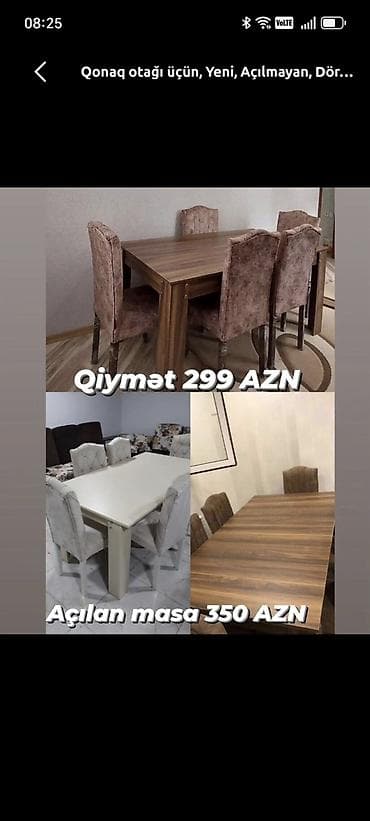 Masa dəsti qonaq otağı masa dəstləri zal üçün masa dəsti bağ üçün at lalafo.az Masa dəsti qonaq otağı masa dəstləri zal üçün masa dəsti bağ üçün