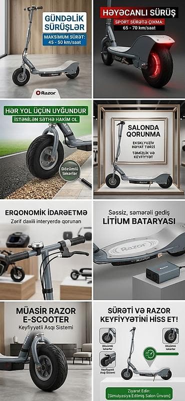 Razor elektrik skuter - İki sürüş rejimi: - Ekonom: gündəlik gedişlər — 3