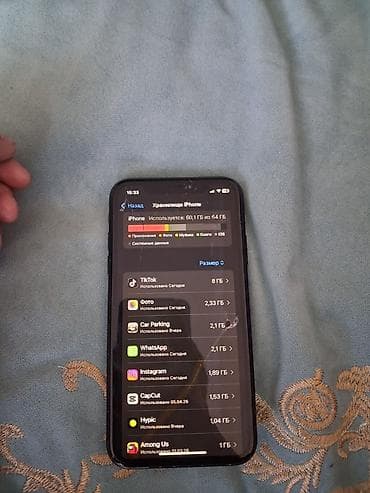 ayfon 8 plus: IPhone Xr, 64 GB, Qara, Qırıq — 4