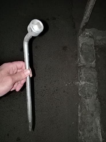 bbs disk teker: L-tipli təkər açarı (domkrat açarı) - Material: möhkəm polad,yenidir — 3