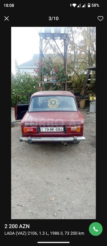 турбо.аз все об автомобилях в азербайджане: VAZ 2106 sedan — klassik model. Qırmızı/gənc şərab rəngi kuzov, xrom — 8