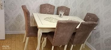 Masa desti. 220azn. fabrik istehsali. 6 stulla. Ünvan elimler*Tehi