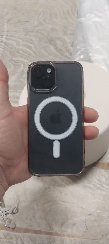 80 manata telefon: IPhone 15, 128 GB, Qara, Zəmanət, Barmaq izi, Face ID — 9
