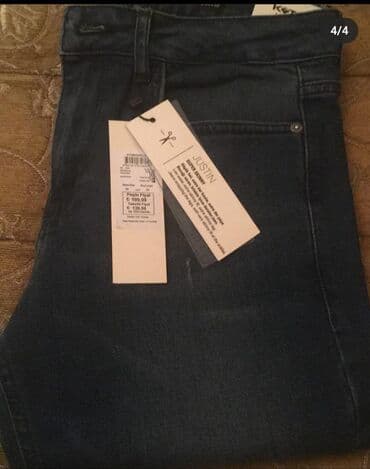 nostril qiymeti: KOTON jeans yenidir, geyinilmeyib, etiketi ustundedir, razmer W20 — 2