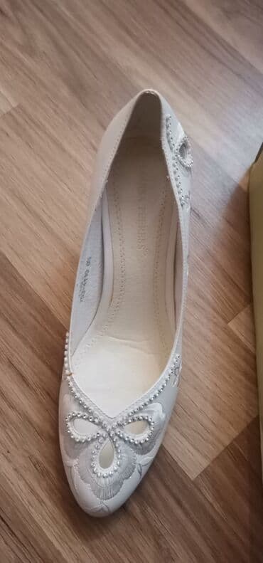 ağ mokasinlər: Tuflilər, Ölçü: 39, rəng - Ağ, Yeni — 6