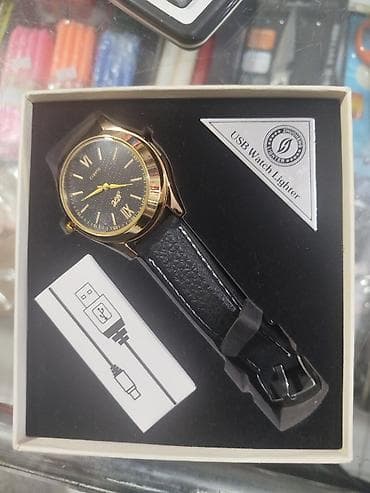 USB Watch Lighter – Kvars qol saatı və gizli USB alışqan funksiyası — 1