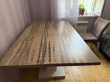 Мебель: Mətbəx/Qonaq otağı üçün masa - Üst hissə: ağac teksturalı laminat — 6