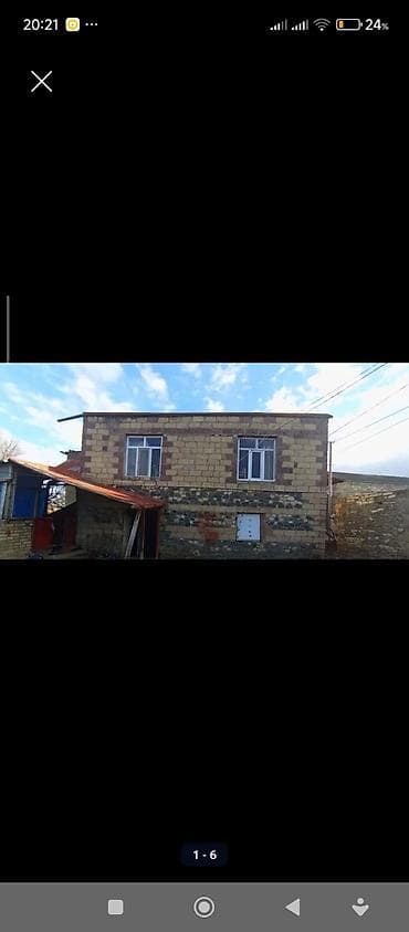 Satılır: kənd tipli iki mərtəbəli həyət evi - Tikinti: daş divarlar