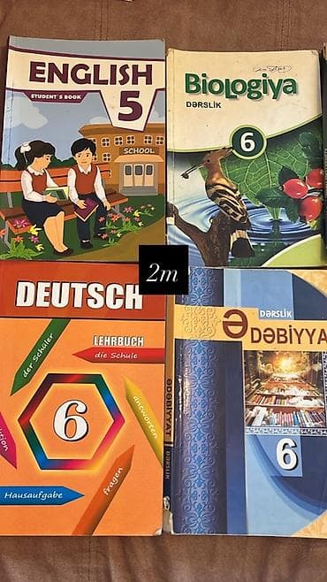 nar 1 saat: 6-cı sinif üçün dərsliklər dəsti Paketə daxil olan kitablar: - — 3