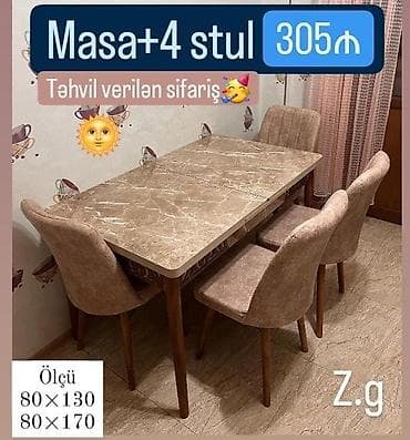 Dördbucaq masa, Mətbəx üçün, 4 nəfər, Açılan lalafo.az -da Dördbucaq masa, Mətbəx üçün, 4 nəfər, Açılan