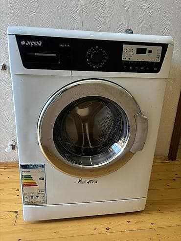 Arçelik paltaryuyan maşın, ön yükləməli. - Yük həcmı: 6 kq - Enerji
