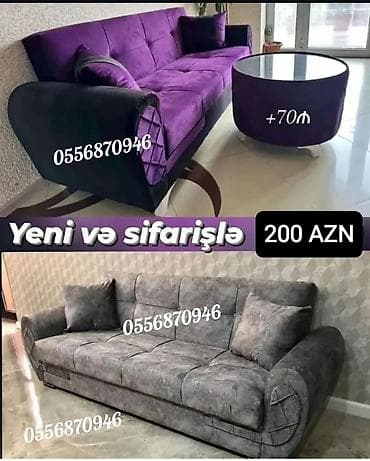 Divan, Qonaq otağı üçün, Parça, Bazalı, Açılan