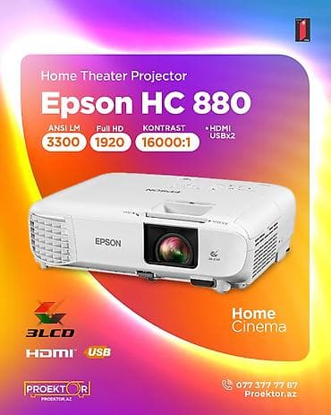 TV antenlər: İşlənmiş Portativ Proyektor Epson, Ödənişli çatdırılma — 1