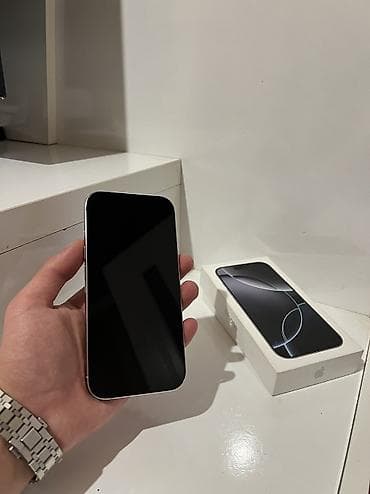 iphone 16 pro mac: IPhone 16 Pro, 128 GB, White Titanium, Zəmanət, Simsiz şarj, Face ID — 2