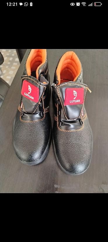 qış botinkaları: LUYUAN iş ayaqqabısı - Model: qara rəng, qısa boğazlı iş/ — 2