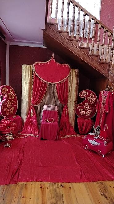 Qırmızı-qızılı xına/nışan dekor dəsti – icarə - Asan quraşdırılan lalafo.az -da Qırmızı-qızılı xına/nışan dekor dəsti – icarə - Asan quraşdırılan