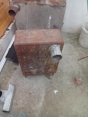 divar peçi: Metalkorpus qızdırıcı soba - Material: qalın divarlı polad, qaynaqla — 1