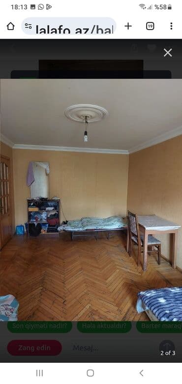 hostel for sale in baku: Kirayə verilən 1 otaq – sadə və geniş planlı - Otaq: işıqlı, hündür — 2