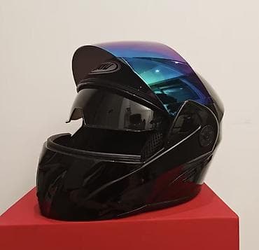 moto mator: Motosiklet dəbilqəsi, 2-ci şəkildəki açılıb-bağlanan mat Qara model — 4