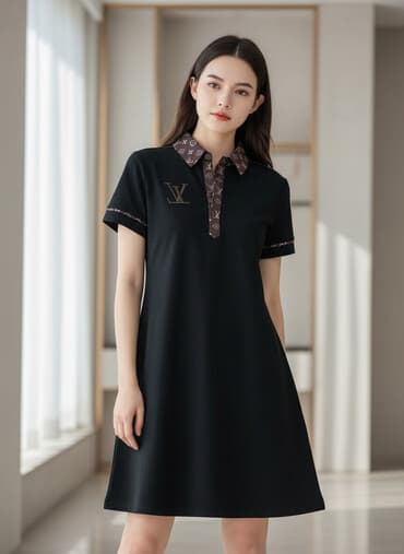 трехколесный велосипед: Qara rəngdə, qısa qollu, yaxası və düymələri naxışlı olan Louis — 1