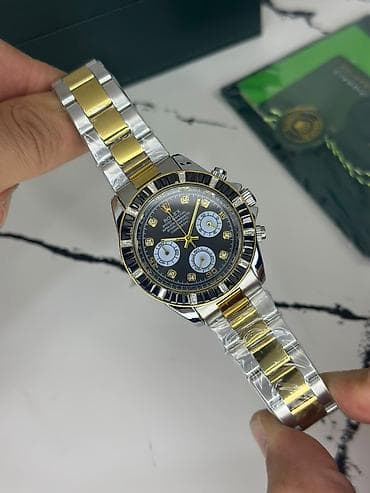 Rolex Daytona tərzində kişi qol saatı - Korpus: parlaq polad — 8