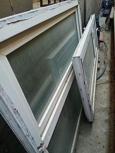 ağ qapı: PVC qapı-panjaralı sistem - Material: ağ rəngli PVC profil - — 6
