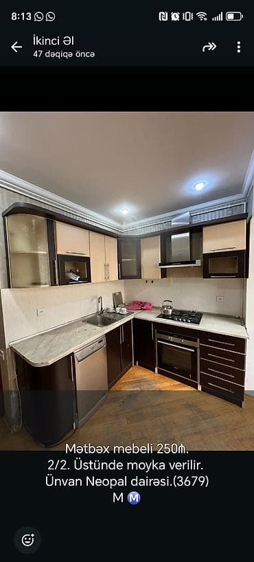 Məhsul: Mətbəx mebeli Təsvir: - Künc yerləşimli modul mətbəx dəsti -