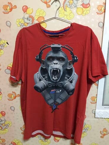 Futbolka, L, rəng - Qırmızı