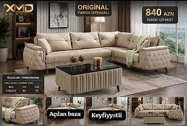 kunc divanlar: XMD Mebel – orijinal fabriki istehsalı künc divan - Model: Künc divan — 1