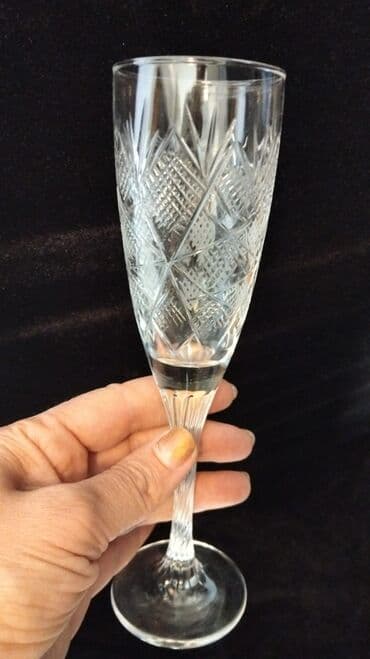 qab qaca: Qədəhlər, Xrustal, 6 ədədli dəst — 1