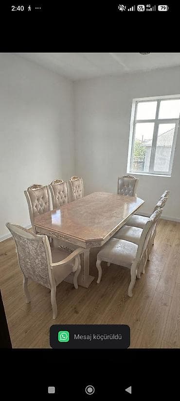 Qonaq otağı üçün, İşlənmiş, 8 stul