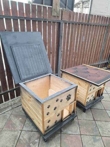 Собаки: Məhsul: Ev heyvanları üçün taxta evlər Təsvir: - Müxtəlif ölçü və — 6