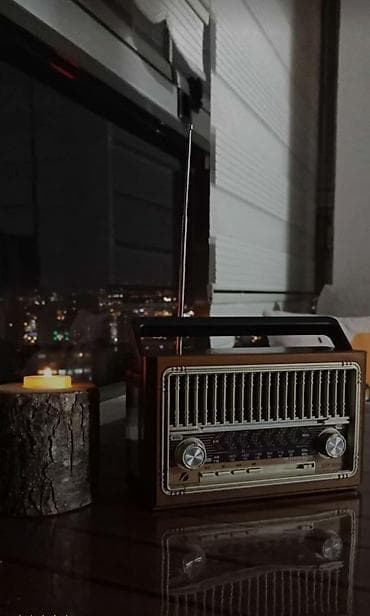 ses guclendirici: Nostalji görünüşlü kalonka Fm radio Bluetooth USB flashkart SD kart — 8