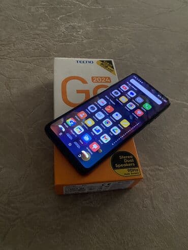 tekno spark: Tecno Spark Go 2024, 128 GB, rəng - Qara, Barmaq izi — 1