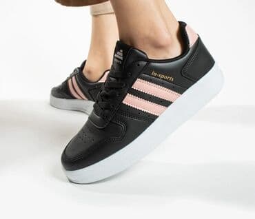 белые новые кеды: Qadın idman ayaqqabısı – in-sports - Rəng: qara üst, solğun çəhrayı — 2