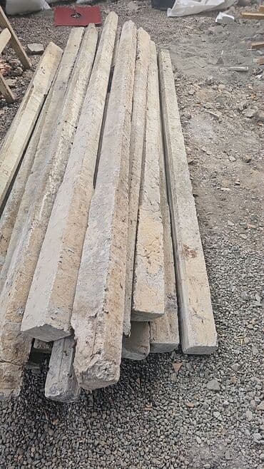 Taxta-şalban: Beton dirəklər/şpal tipli elementlər - Material: monolit beton - — 1