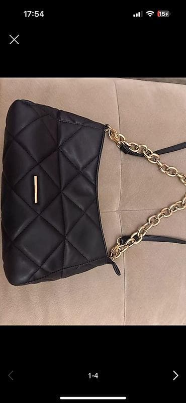 dior çanta: Qara quilted çiyin çantası - Rəng: qara - Material: yumşaq quilted — 2
