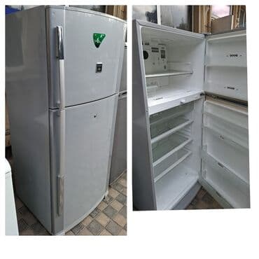 sharp soyuducu servis: 2 qapılı Sharp Soyuducu Satılır, rəng - Gümüşü — 1