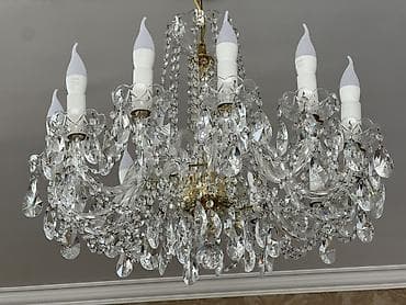 sam: Çılçıraq, 10 və daha çox lampa, Xrustal — 1