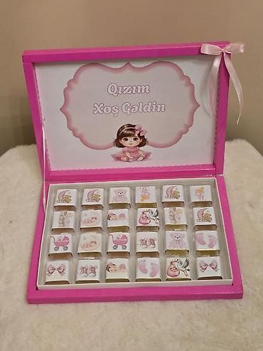 nisan xoncalari: Şokolad 24 ve 48 ededli,istənilən dizaynda.xna partisı,kicik toyad — 6