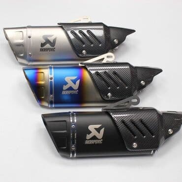 maşın qoşqusu: SC Project və Akrapovic markalı motosiklet egzoz boruları. Yüksək — 2