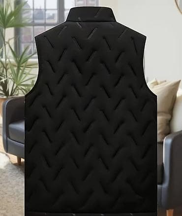 gəlin paltarları: Qışlıq kişi jileti – termo-izolyasiyalı, yaxası qaldırılmış, fermuarlı — 1